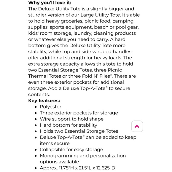 Mystic Grey Deluxe Utility Tote - Picture 3 of 5